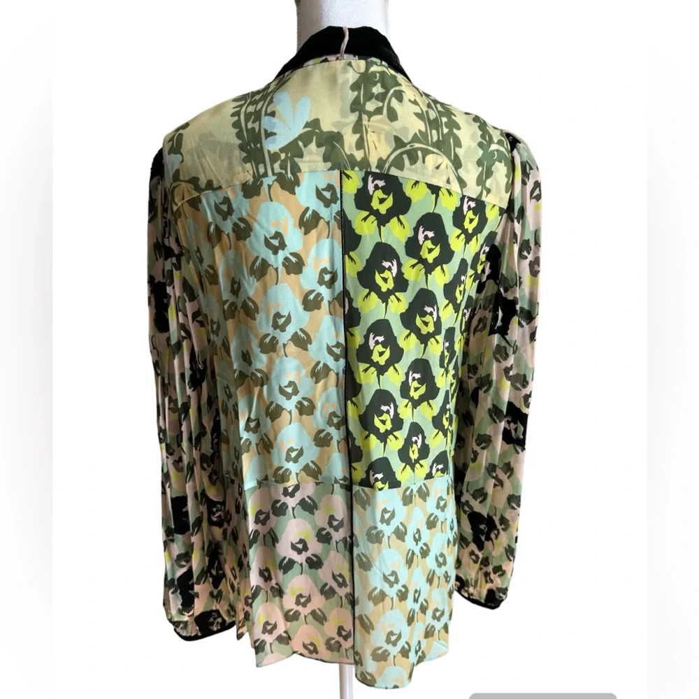 Dorothee Schumacher Silk Floral Print Blouse NWOT - Picture 4 of 9